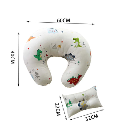 U-Shaped Baby Nursing & Feeding Cushion Waist Support for Breastfeeding Breathable Fabric Ergonomic Shape Nursing Cushion - ZOOMNSTORE