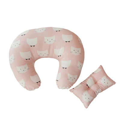 U-Shaped Baby Nursing & Feeding Cushion Waist Support for Breastfeeding Breathable Fabric Ergonomic Shape Nursing Cushion - ZOOMNSTORE