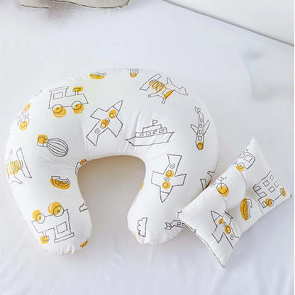 U-Shaped Baby Nursing & Feeding Cushion Waist Support for Breastfeeding Breathable Fabric Ergonomic Shape Nursing Cushion - ZOOMNSTORE