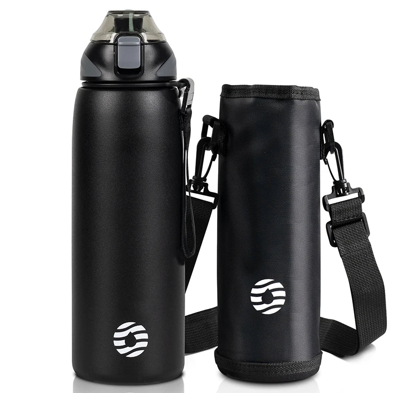 Fjbottle Water Bottle 1L Vacuum Sports Bottle Warm and Cold Drink Stainless Steel Vacuum Flask