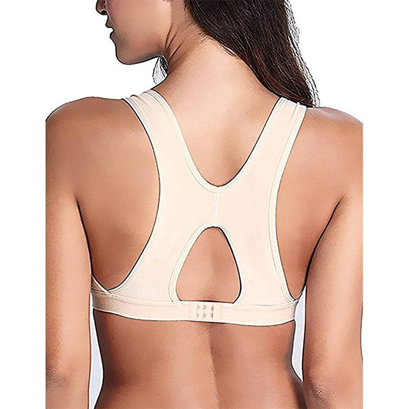 Post Surgery Bra Seamless Sports Front Closure Wirefree Support Adjustable Strap