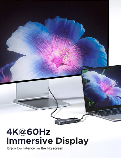 UGREEN USB C HUB 6-in-1 Docking Station – 4K60Hz HDMI Adapter, PD100W Charging, USB3.2 Gen2 Ports - ZOOMNSTORE