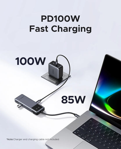 UGREEN USB C HUB 6-in-1 Docking Station – 4K60Hz HDMI Adapter, PD100W Charging, USB3.2 Gen2 Ports - ZOOMNSTORE