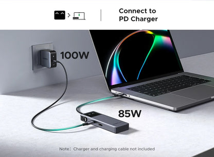 UGREEN USB C HUB 6-in-1 Docking Station – 4K60Hz HDMI Adapter, PD100W Charging, USB3.2 Gen2 Ports - ZOOMNSTORE