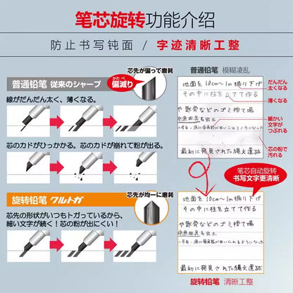 UNI Kurutoga Plus Mechanical Pencil M5-450T - 05mm Automatic Lead Rotation School Supplies - ZOOMNSTORE