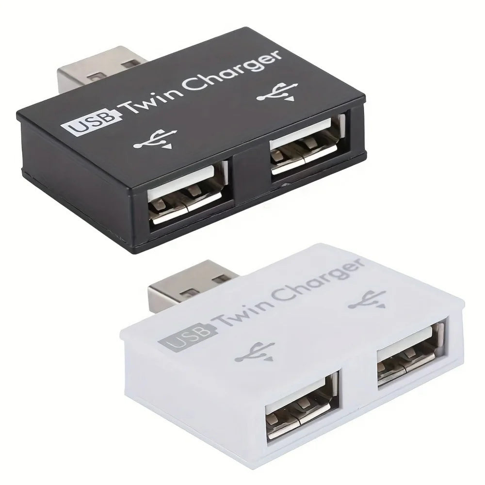 USB 2.0 Splitter - 2 Port USB Hub Adapter for Huawei Xiaomi MacBook Charging - ZOOMNSTORE
