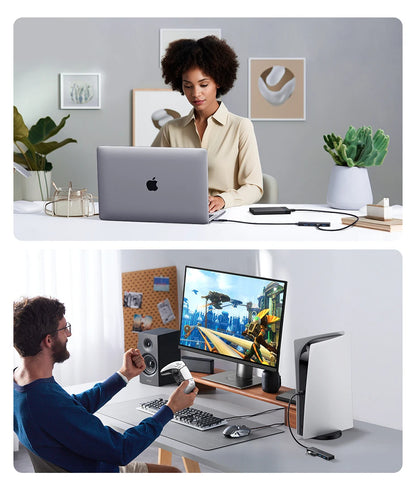 USB 3.0 Hub – 4 Port USB Hub For Laptop, MacBook Compatible, Portable & Compact - ZOOMNSTORE