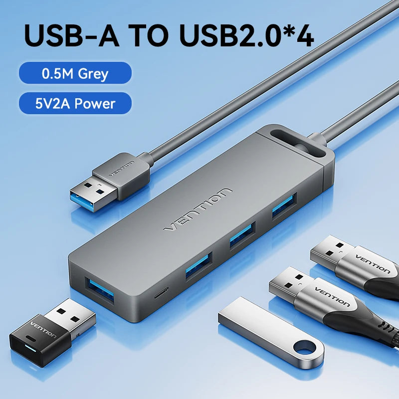USB 3.0 Hub 4 Port Multi USB Hub for MacBook | Fast Data Transfer Plug and Play - ZOOMNSTORE