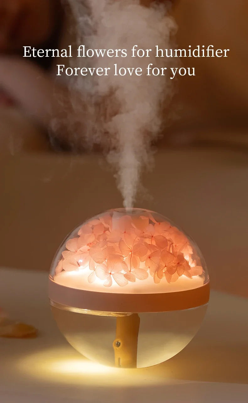 270ML USB Rechargeable Air Humidifier with LED Light - Home Hydration Mist Maker - ZOOMNSTORE