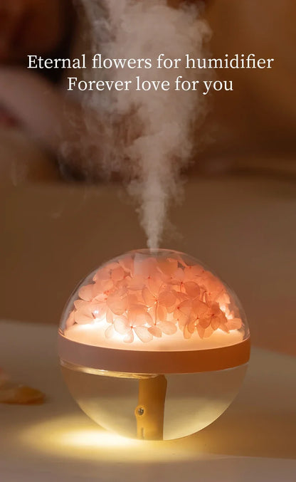 270ML USB Rechargeable Air Humidifier with LED Light - Home Hydration Mist Maker - ZOOMNSTORE