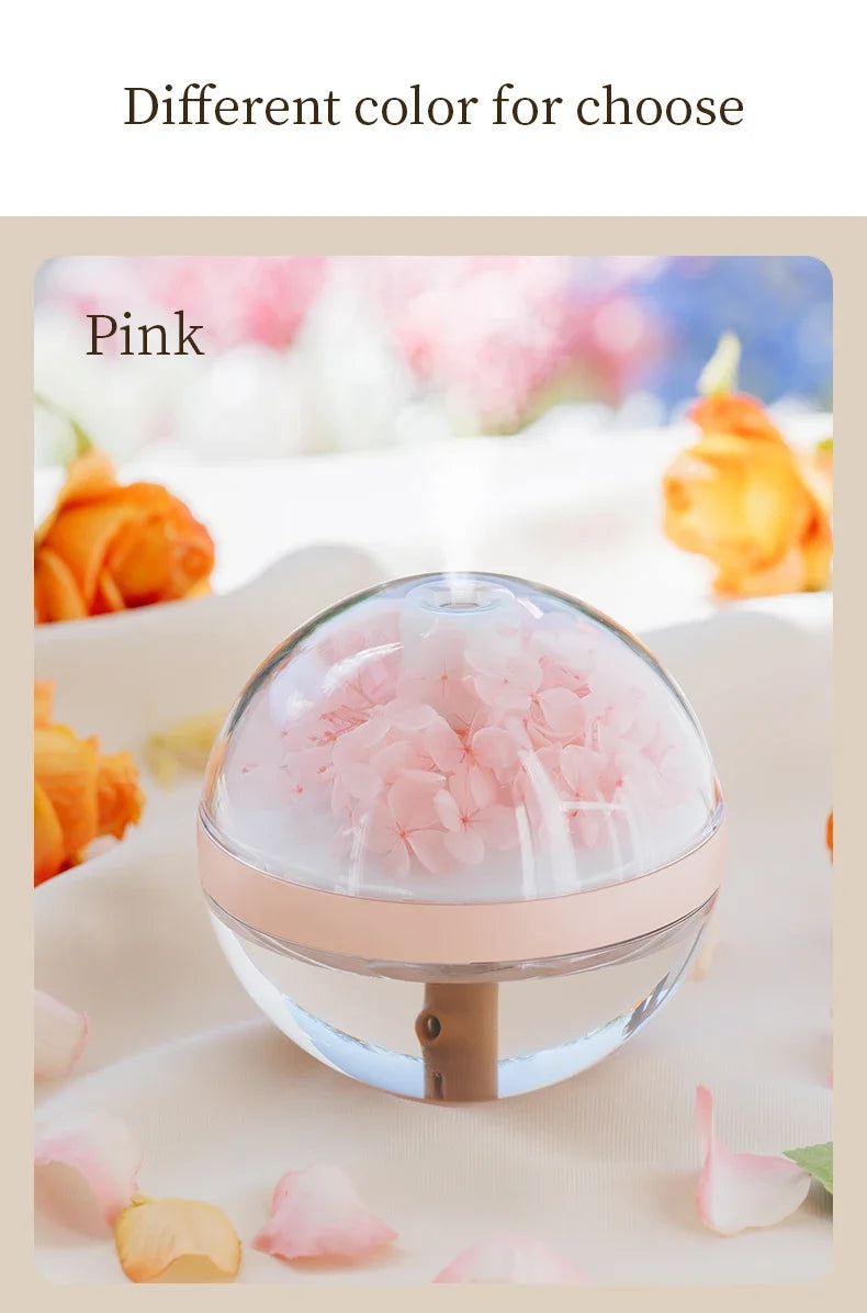 270ML USB Rechargeable Air Humidifier with LED Light - Home Hydration Mist Maker - ZOOMNSTORE