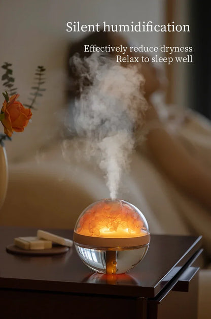 270ML USB Rechargeable Air Humidifier with LED Light - Home Hydration Mist Maker - ZOOMNSTORE