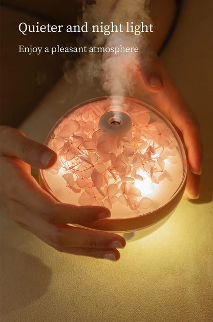 270ML USB Rechargeable Air Humidifier with LED Light - Home Hydration Mist Maker - ZOOMNSTORE