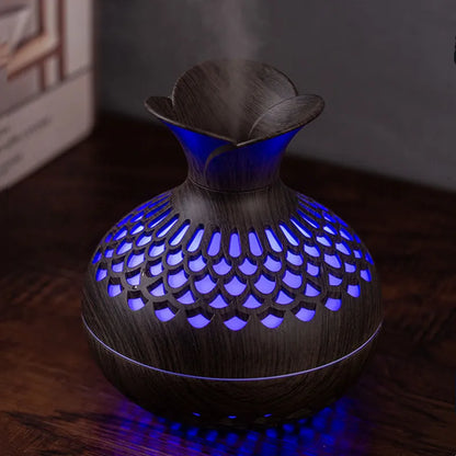 USB Air Humidifier - Mini Desktop 300ml Vase Shaped Humidifier With Colorful Night Lights - ZOOMNSTORE