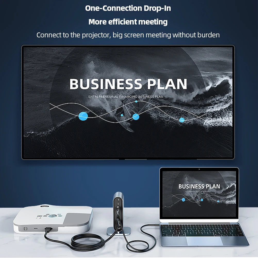 USB C Docking Station - 100W Power Delivery, 4K HDMI Adapter & USB 3.0 Hub for MacBook - ZOOMNSTORE