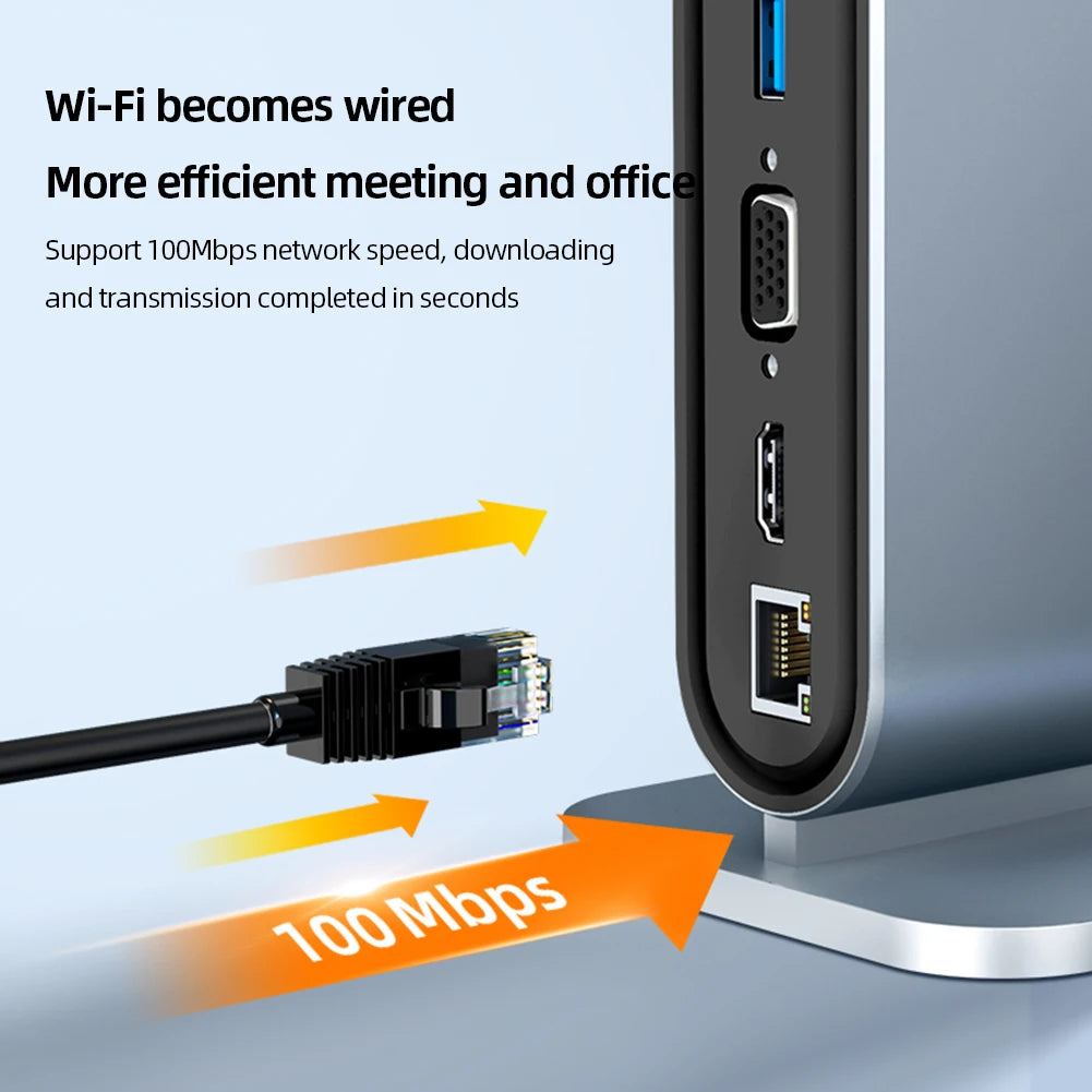 USB C Docking Station - 100W Power Delivery, 4K HDMI Adapter & USB 3.0 Hub for MacBook - ZOOMNSTORE