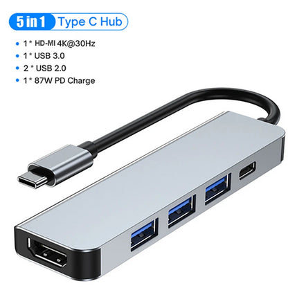 USB C Docking Station - 100W Power Delivery, 4K HDMI Adapter & USB 3.0 Hub for MacBook - ZOOMNSTORE