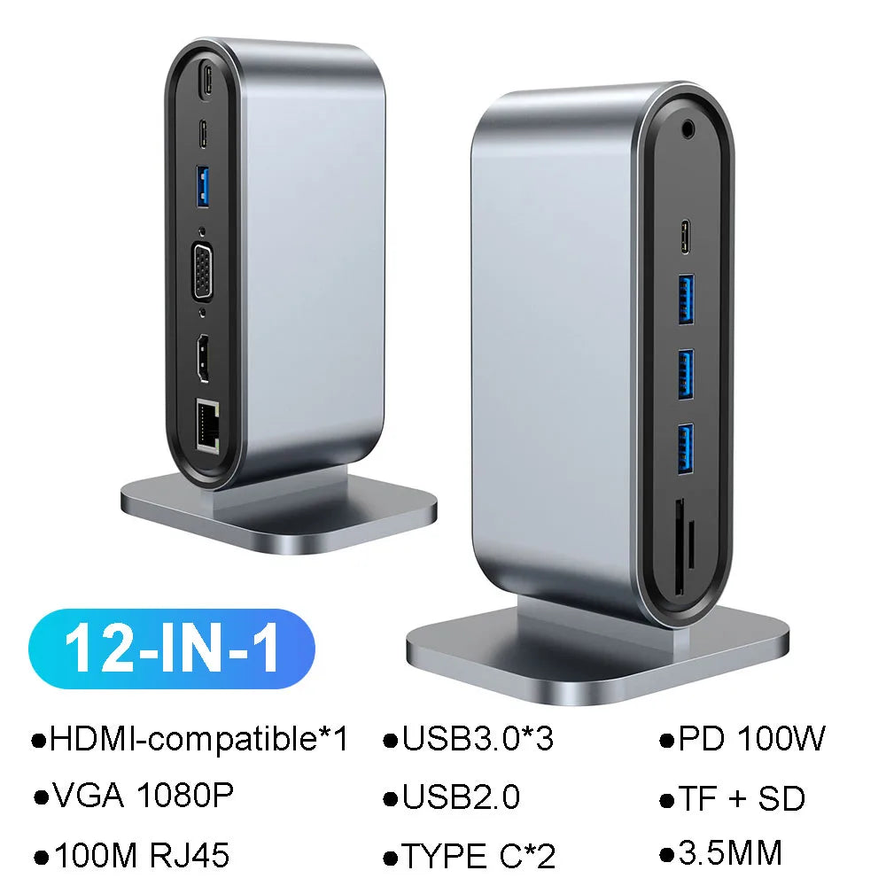 USB C Docking Station - 100W Power Delivery, 4K HDMI Adapter & USB 3.0 Hub for MacBook - ZOOMNSTORE