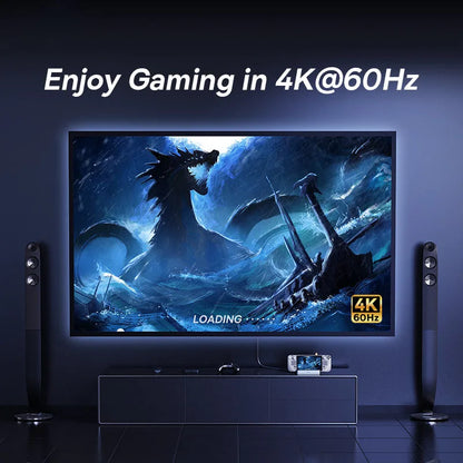 USB C Docking Station - 6-in-1 Type C Hub for Steam Deck & Nintendo Switch | 4K HDMI Adapter, Gigabit Ethernet - ZOOMNSTORE