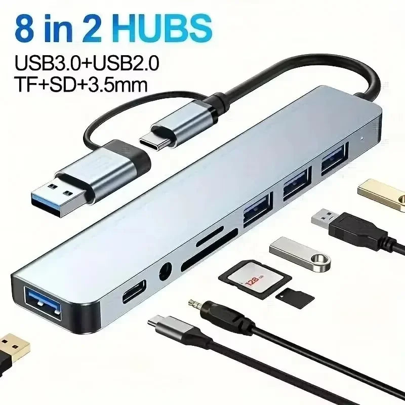 USB C Hub 3in1 Type C Adapter 4K HDMI Docking Station with PD Fast Charge - ZOOMNSTORE