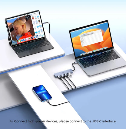 USB C Hub 4 Ports | Type C Adapter USB Hub Splitter with Ultra Thin Design for MacBook - ZOOMNSTORE