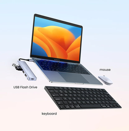 USB C Hub 4 Ports | Type C Adapter USB Hub Splitter with Ultra Thin Design for MacBook - ZOOMNSTORE