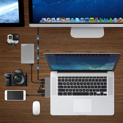 USB C Hub HDMI Adapter - Thunderbolt 3 Multiport Docking Station with 4K Output - ZOOMNSTORE