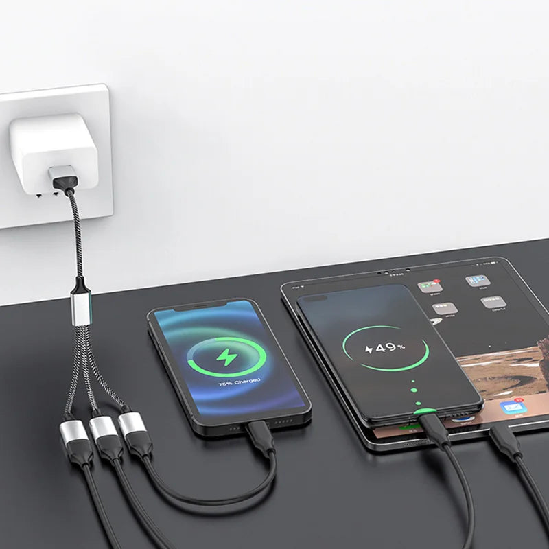 USB Cable Splitter Hub - Multi Port USB Charger & OTG Cable Splitter Adapter - ZOOMNSTORE