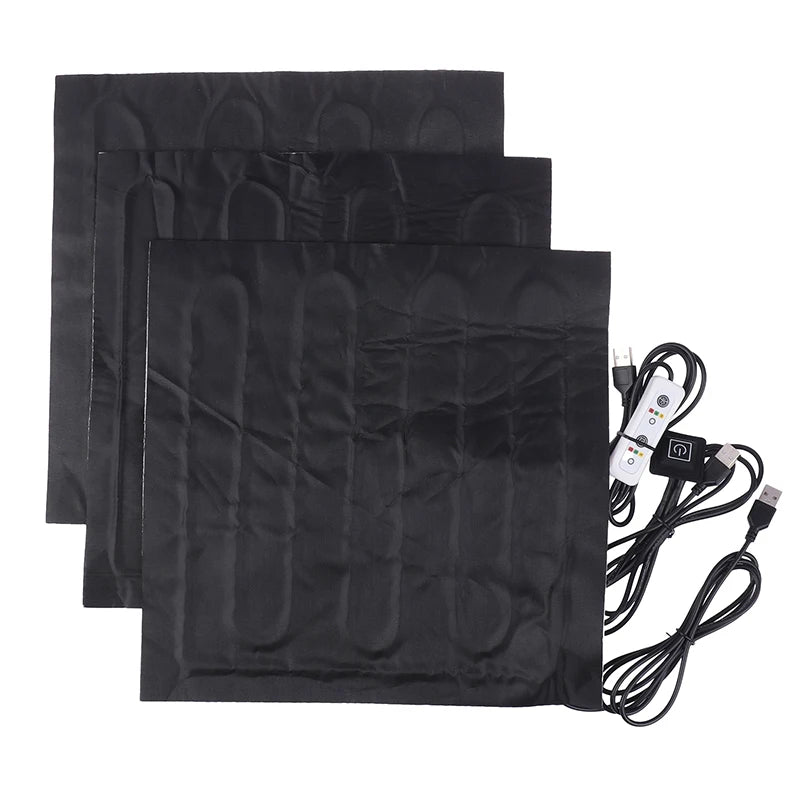 USB Heating Pad - Carbon Fiber Electric Soft Cushion Heater for Winter Vest Warmer - ZOOMNSTORE