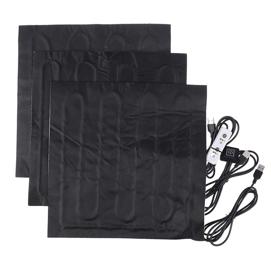 USB Heating Pad - Carbon Fiber Electric Soft Cushion Heater for Winter Vest Warmer - ZOOMNSTORE