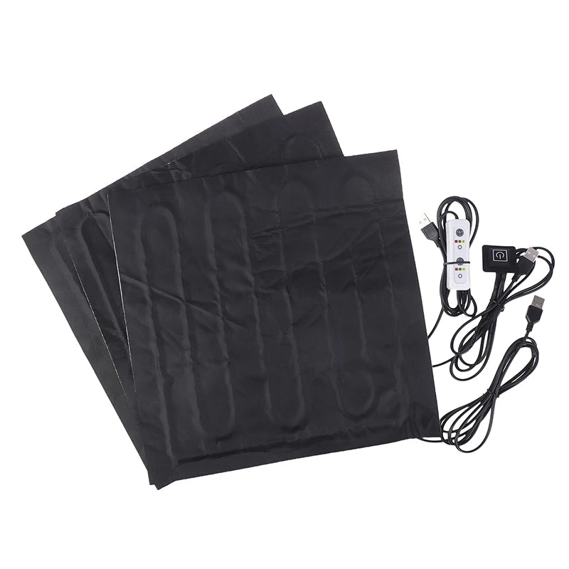 USB Heating Pad - Carbon Fiber Electric Soft Cushion Heater for Winter Vest Warmer - ZOOMNSTORE