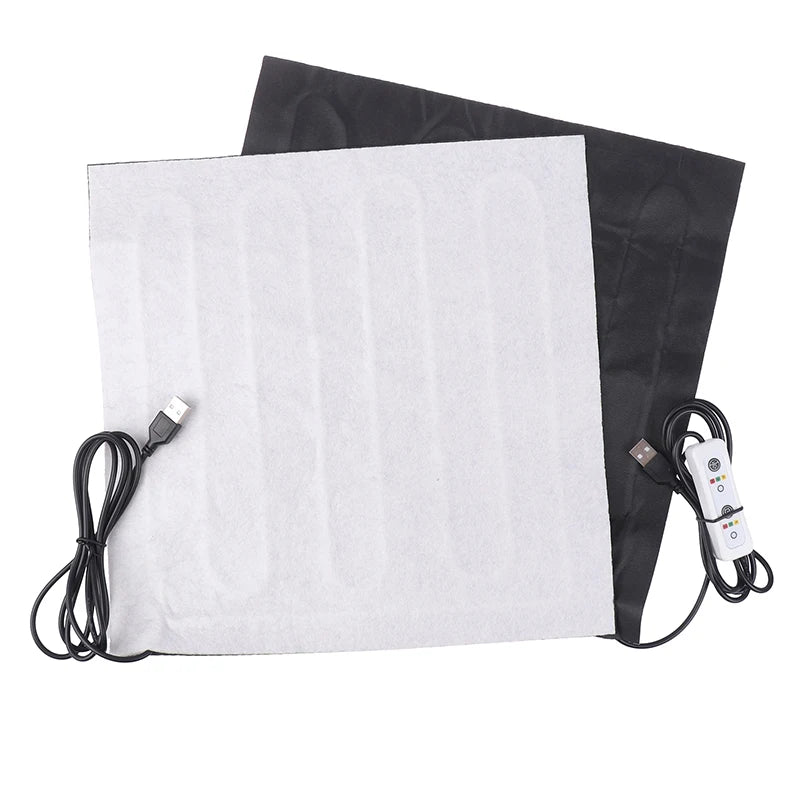 USB Heating Pad - Carbon Fiber Electric Soft Cushion Heater for Winter Vest Warmer - ZOOMNSTORE