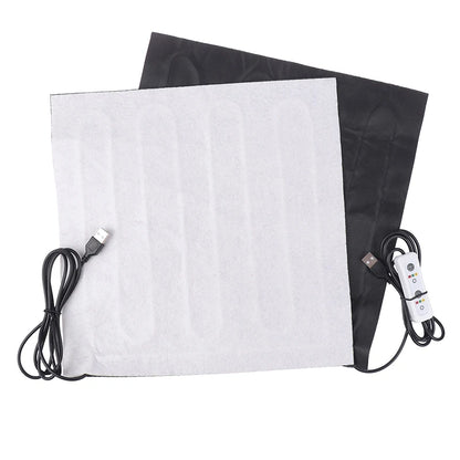 USB Heating Pad - Carbon Fiber Electric Soft Cushion Heater for Winter Vest Warmer - ZOOMNSTORE