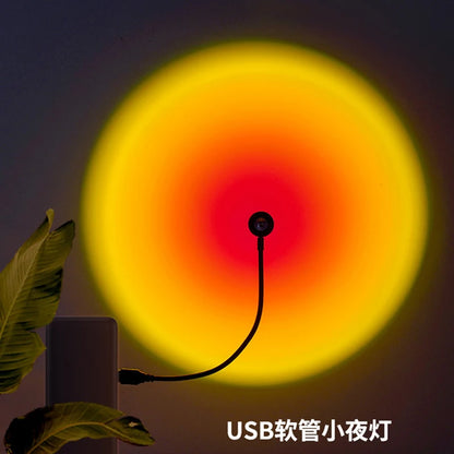 Sunset Projection Lamp - USB Rainbow Night Light for Photography  Decor - ZOOMNSTORE