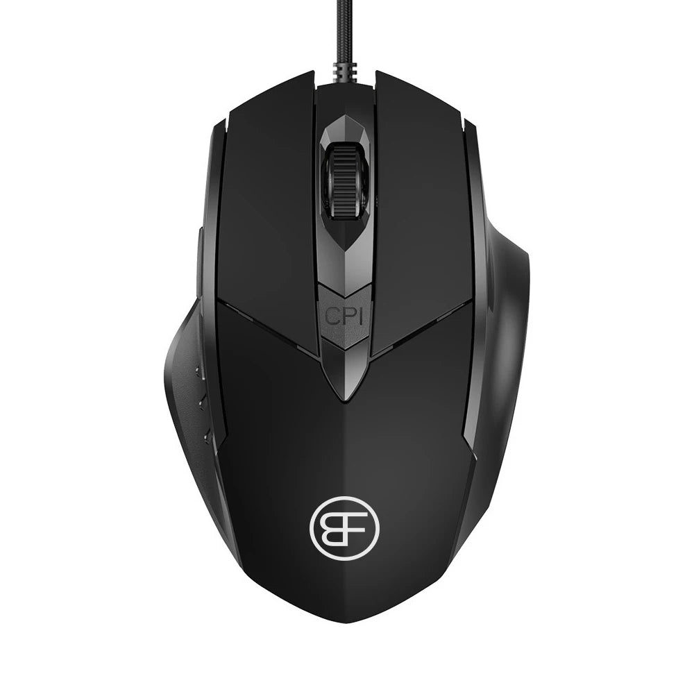 USB Wired Mouse, 7200 DPI Corded Computer Mouse with 6-Button Cord Ergonomic Mice, Officeand game Mouse for Laptop PC Desktop - ZOOMNSTORE