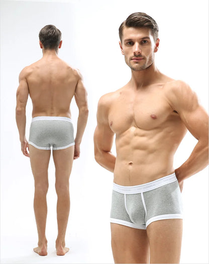 52025 Men's Cotton Modal Boxers (3-Pack) – Silky-Soft Fabric, Anatomical Contoured Pouch and Comfortable Everyday Fit