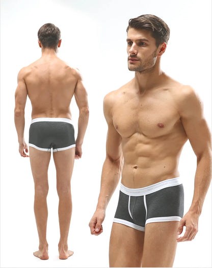 52025 Men's Cotton Modal Boxers (3-Pack) – Silky-Soft Fabric, Anatomical Contoured Pouch and Comfortable Everyday Fit
