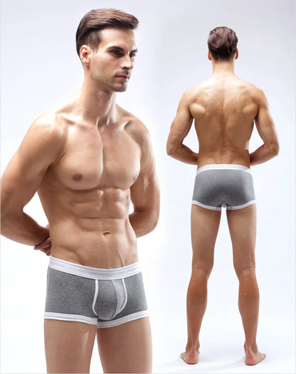 52025 Men's Cotton Modal Boxers (3-Pack) – Silky-Soft Fabric, Anatomical Contoured Pouch and Comfortable Everyday Fit