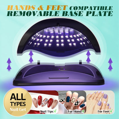 UV LED Nail Lamp - High Power Nail Curing Lamps With Smart Auto Sensor | Fast Gel Dryer - ZOOMNSTORE