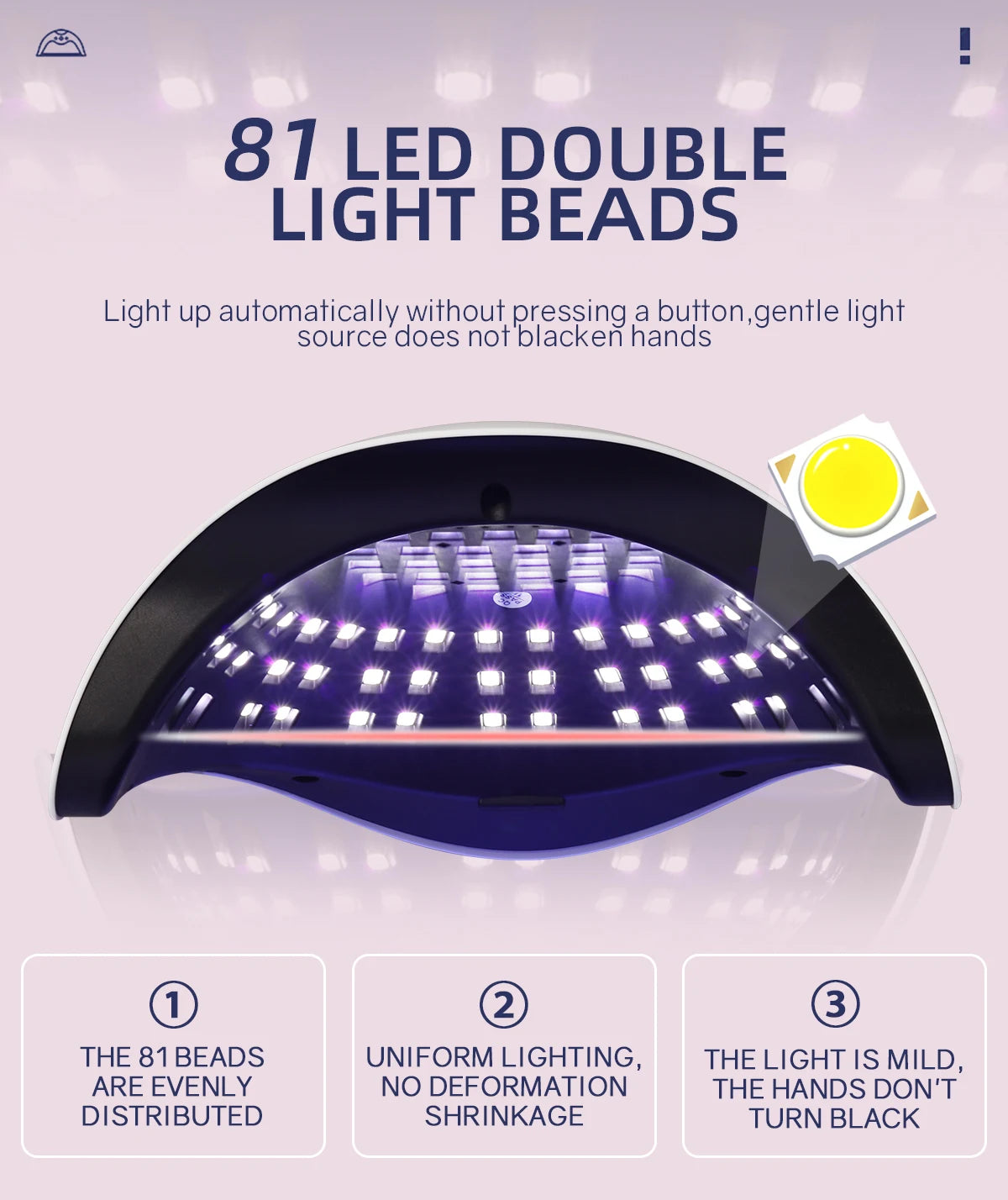 UV LED Nail Lamp - High Power Nail Curing Lamps With Smart Auto Sensor | Fast Gel Dryer - ZOOMNSTORE