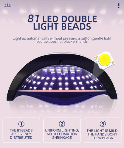 UV LED Nail Lamp - High Power Nail Curing Lamps With Smart Auto Sensor | Fast Gel Dryer - ZOOMNSTORE