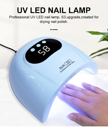UV LED Nail Lamp - Professional Gel Nail Dryer with 24 LED Beads & Quick Drying - ZOOMNSTORE