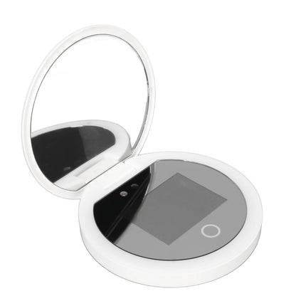 UV Mirror Sunscreen Tester - Portable 2X Magnification Illuminated Makeup Mirror with LED Light - ZOOMNSTORE