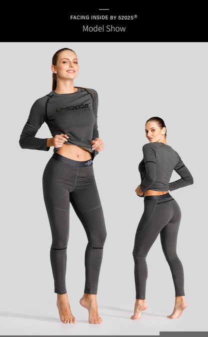 52025 Premium Warm Thermal Underwear – Fleece-lined, Stylish with Superior Warmth. Advanced Insulation & Supreme Comfort