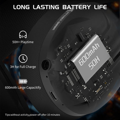 Ultra-Light Gaming Headset - ATTACK SHARK L80 WiredBluetooth24G 51 Channel Sound - ZOOMNSTORE