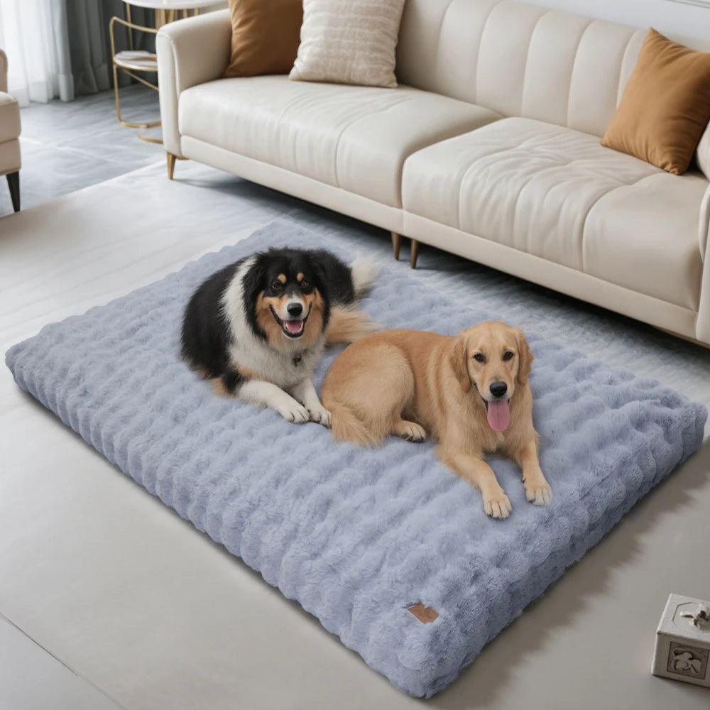 Ultra Plush Dog Bed - Large Soft Pet Cushion with Premium Foam & Removable Cover - ZOOMNSTORE