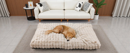 Ultra Plush Dog Bed - Large Soft Pet Cushion with Premium Foam & Removable Cover - ZOOMNSTORE
