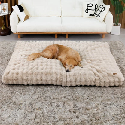 Ultra Plush Dog Bed - Large Soft Pet Cushion with Premium Foam & Removable Cover - ZOOMNSTORE