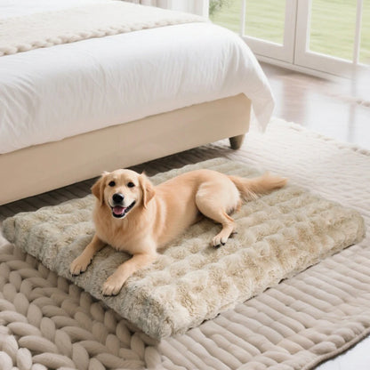 Ultra Plush Dog Bed - Large Soft Pet Cushion with Premium Foam & Removable Cover - ZOOMNSTORE