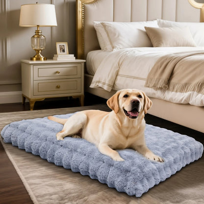 Ultra Plush Dog Bed - Large Soft Pet Cushion with Premium Foam & Removable Cover - ZOOMNSTORE